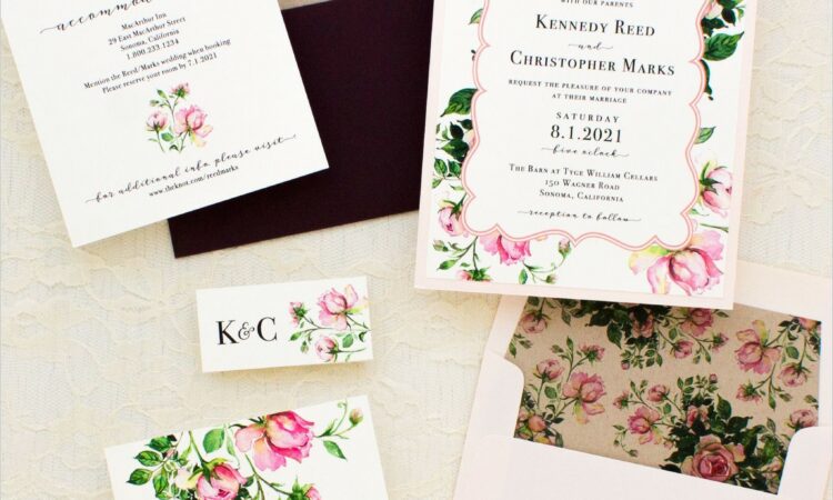 Dusty Rose Wedding Invitations