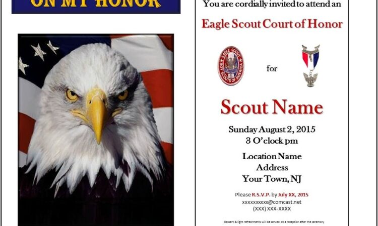 Eagle Coh Invitations Template