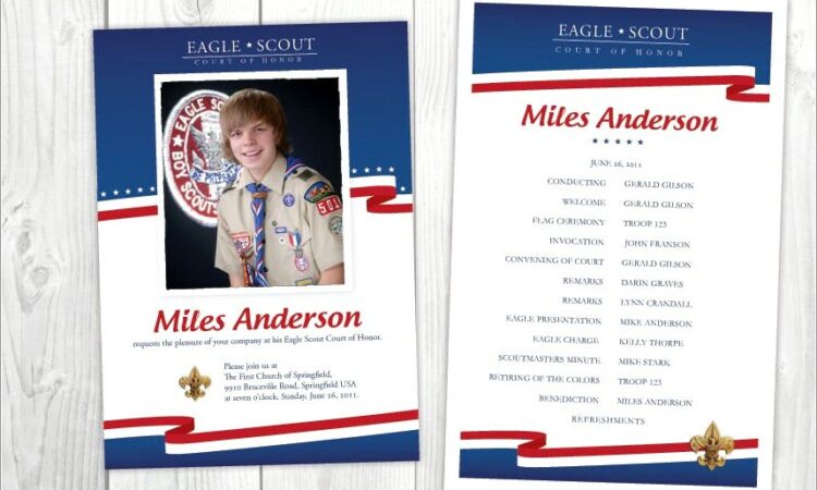 Eagle Scout Ceremony Invitations