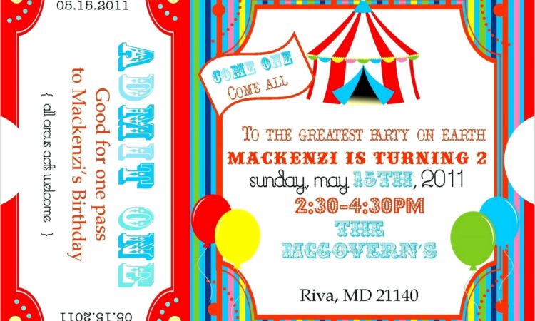 Editable Carnival Invitation Template