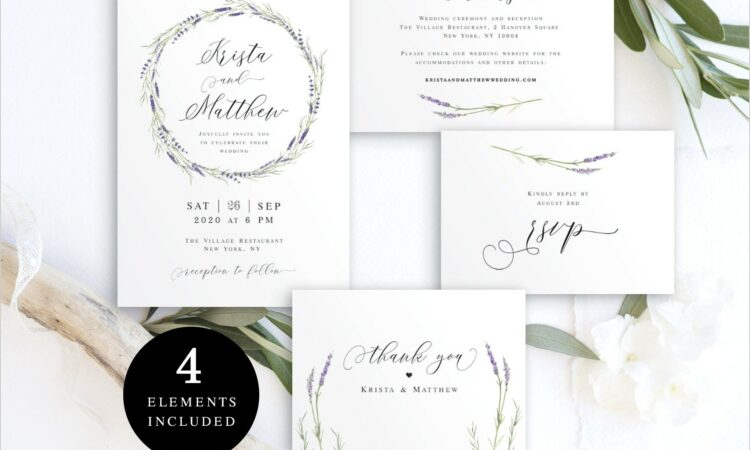 Editable Downloadable Wedding Invitation Templates