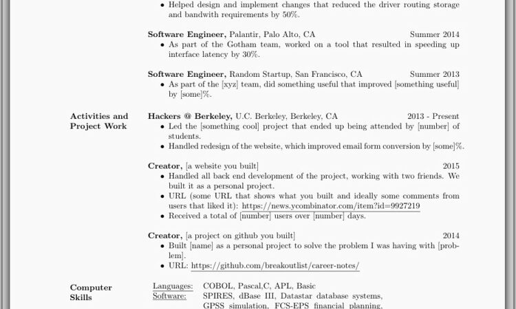 Electrical Engineering Resume Format Download Pdf