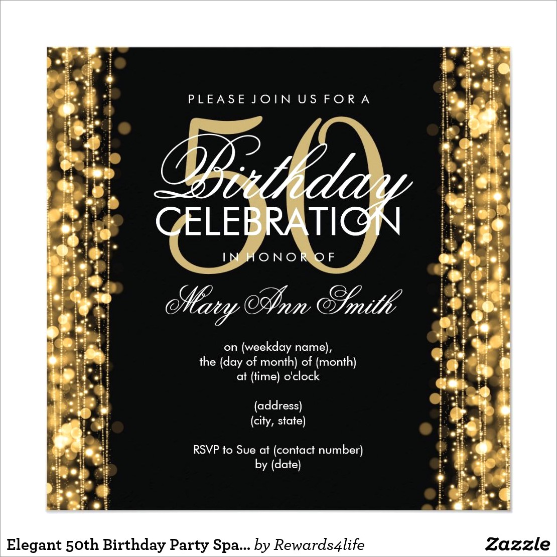 Elegant Birthday Invitation Template