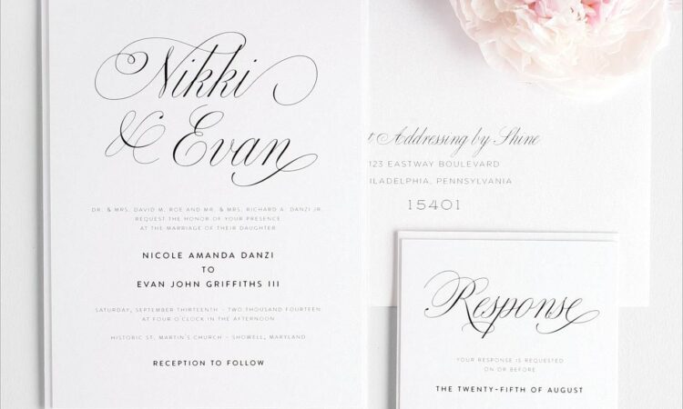 Elegant Wedding Invitations Pinterest