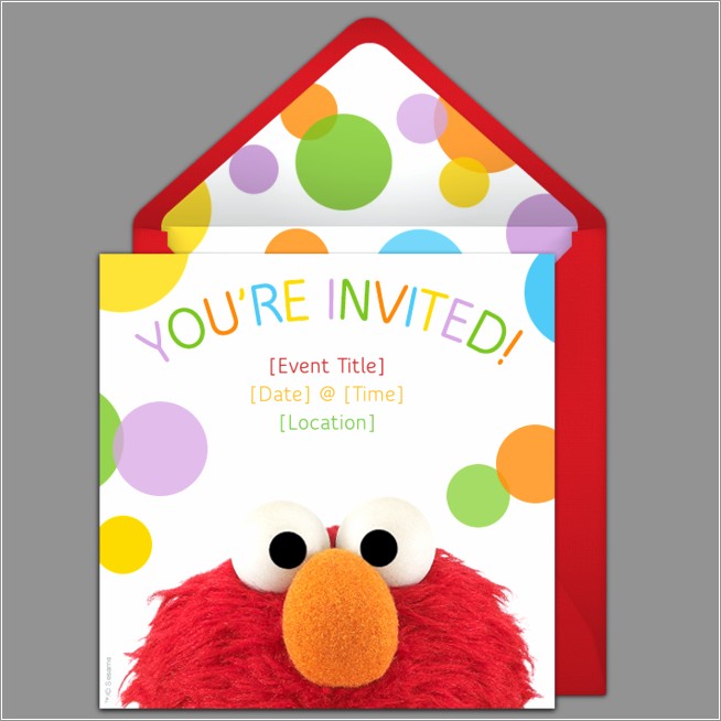 Elmo Invitations Online Free
