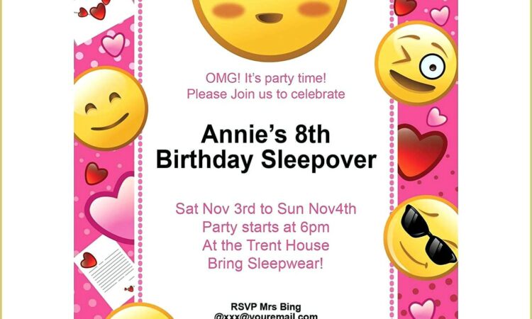 Emoji Invitation Template Free