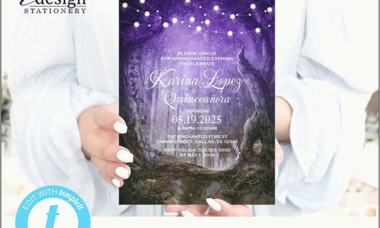 Enchanted Forest Invitation Template