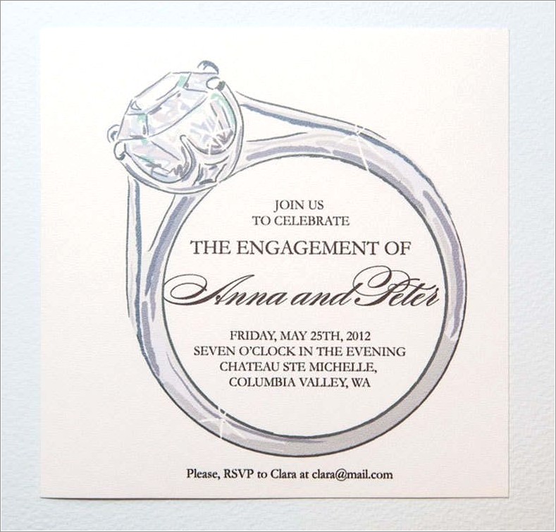 Engagement Invitation Design Templates