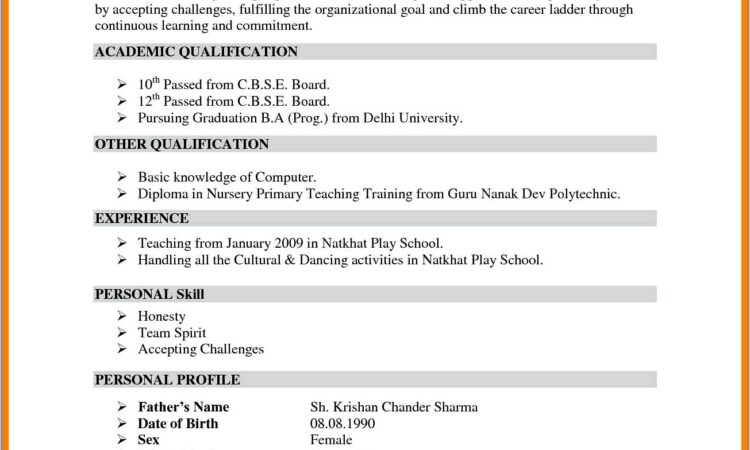 Engineering Student Resume Format Free Download