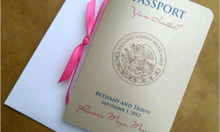 Etsy Passport Wedding Invitations