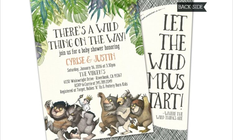 Etsy Where The Wild Things Are Invitations