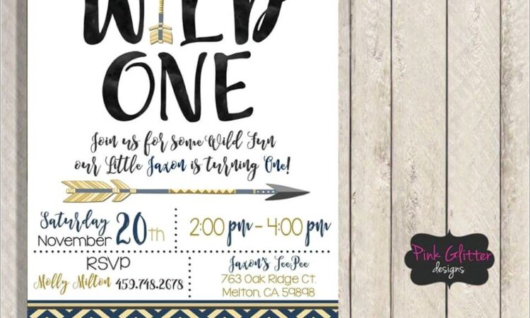 Etsy Wild One Invitations