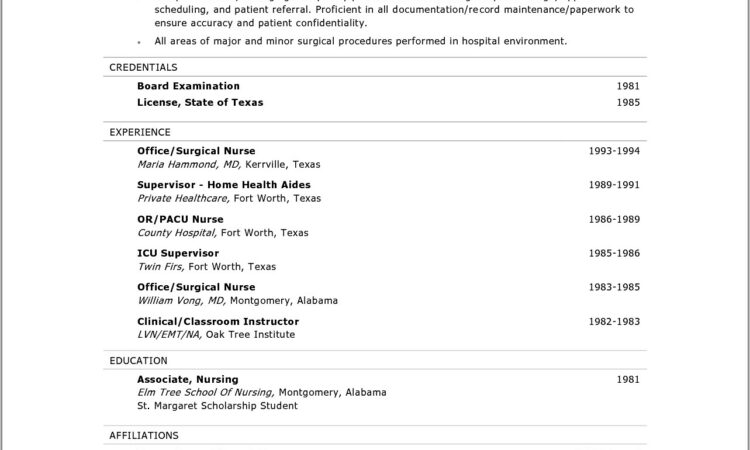 Example Of Nurse Practitioner Student Resume