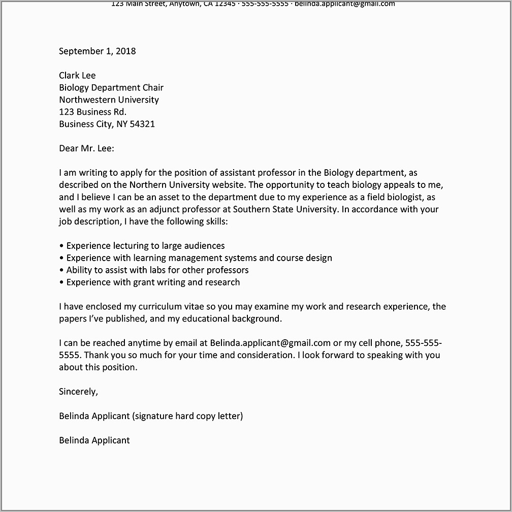 Examples Of Good Cover Letters And Resumes