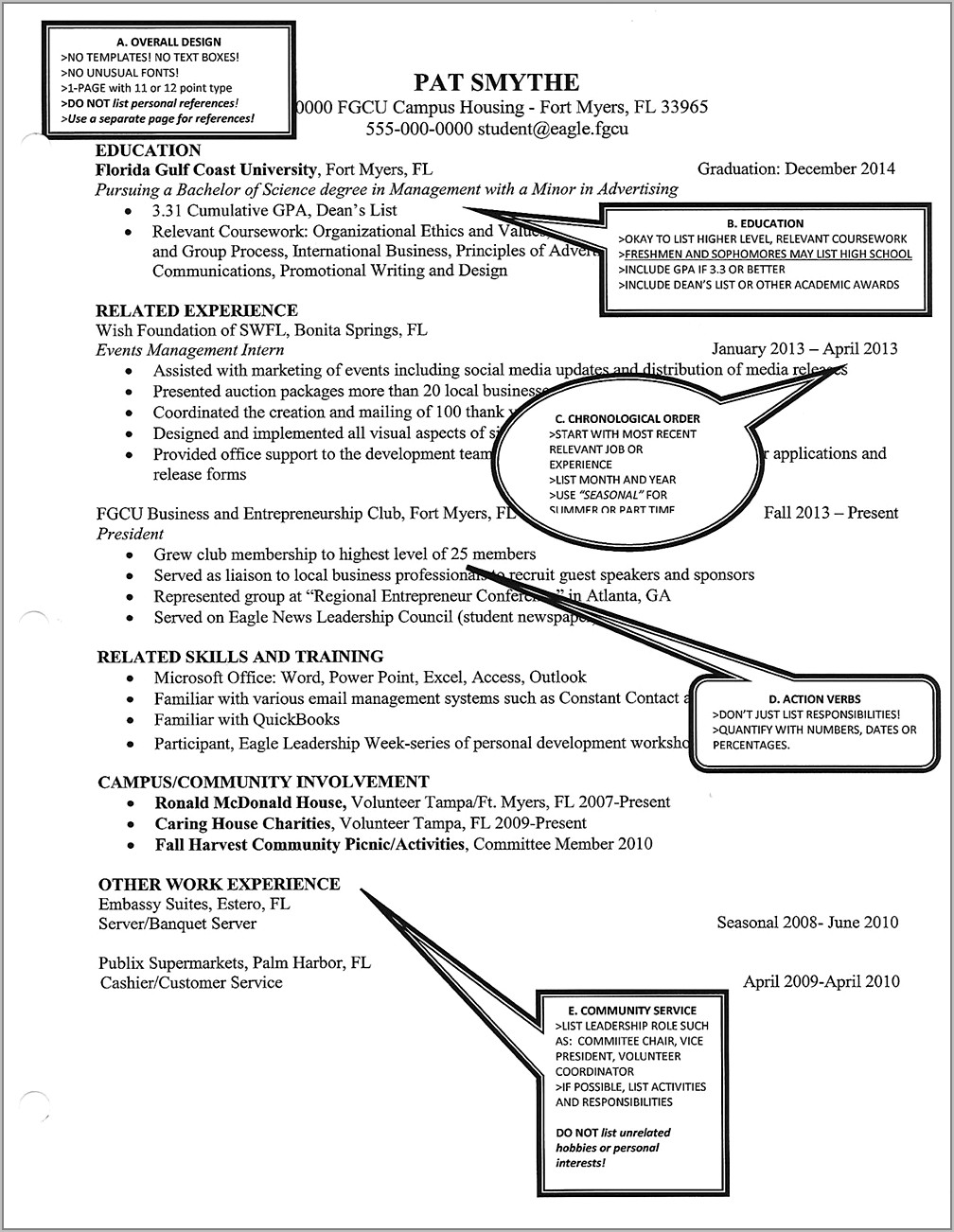 Examples Of Good Sample Resumes