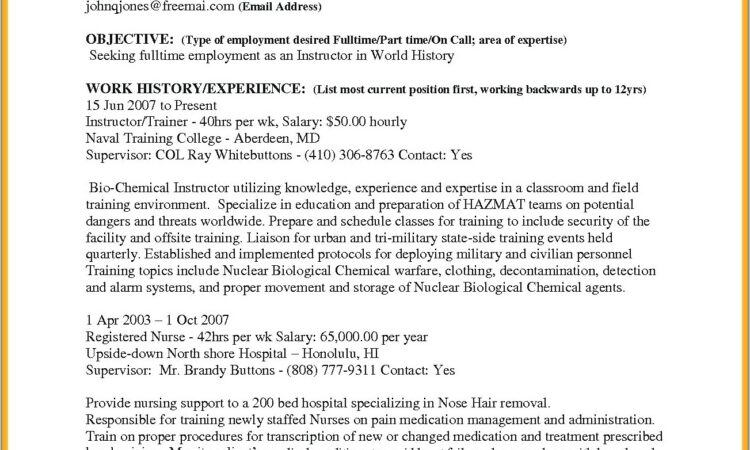 Examples Of Nurse Resume Objective Statements