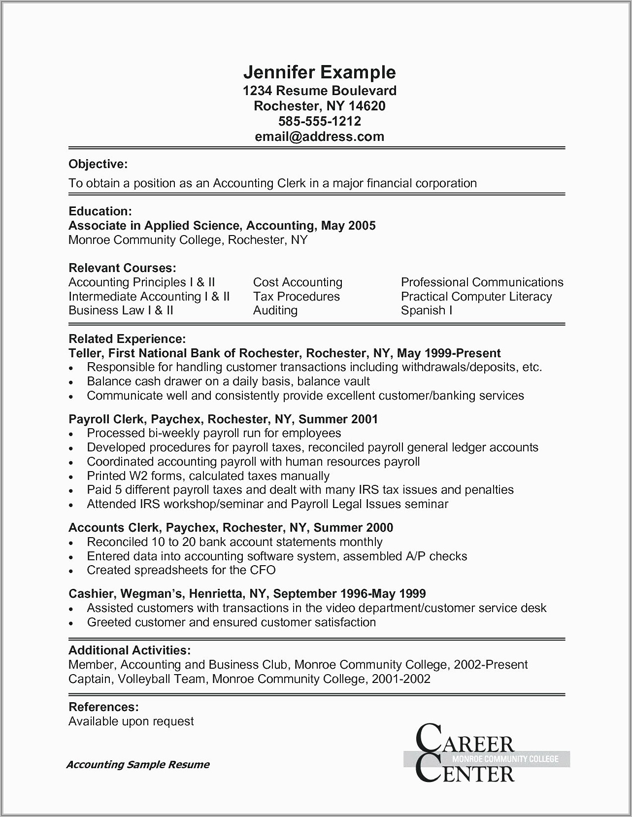 Examples Of Professional Resumes For Administrative Assistants