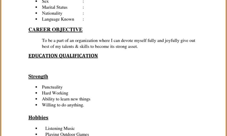 Examples Of Resume Templates