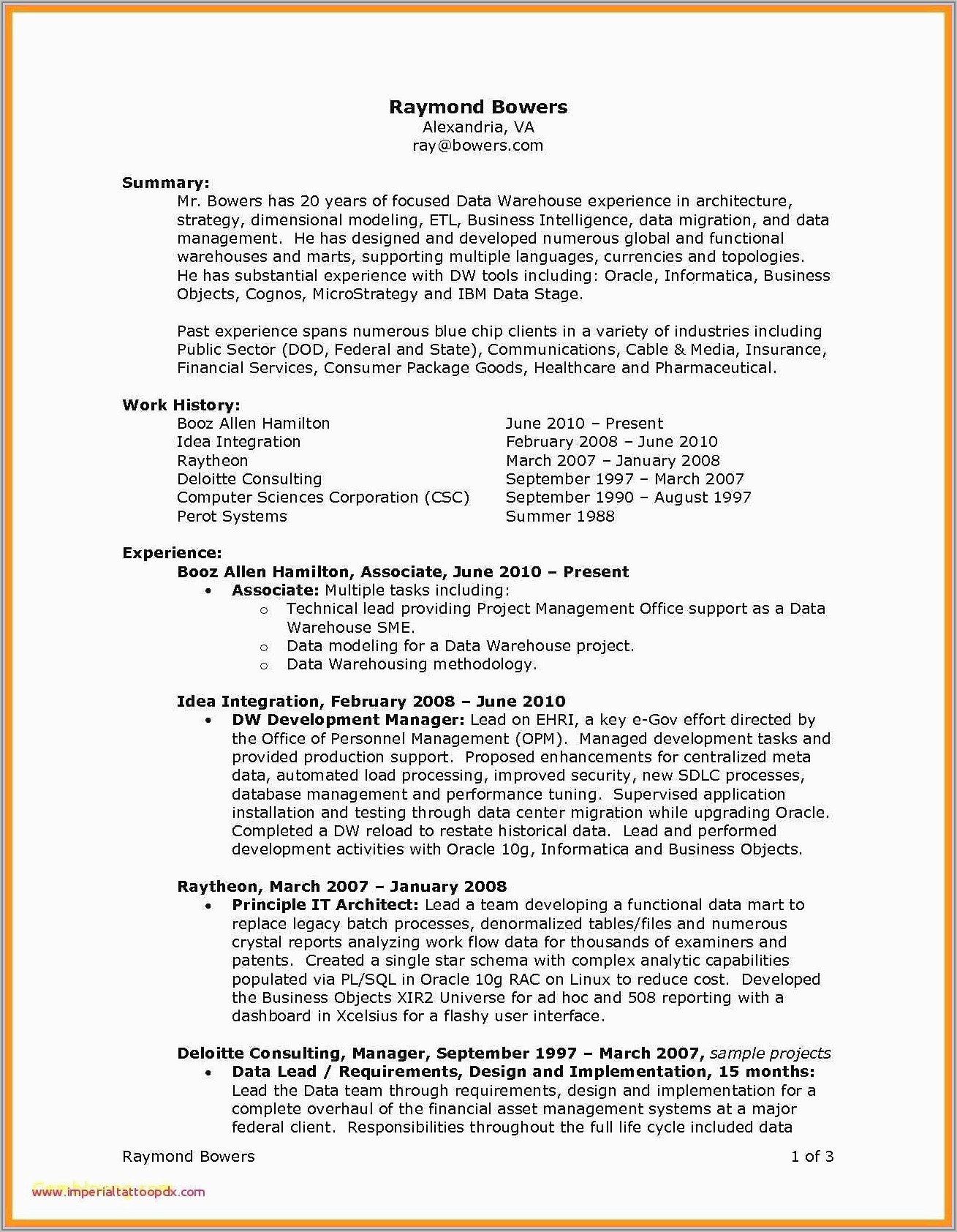 Examples Of Warehouse Manager Resume