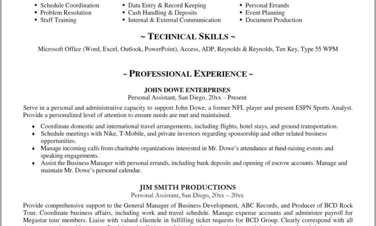 Executive Resume Template Doc