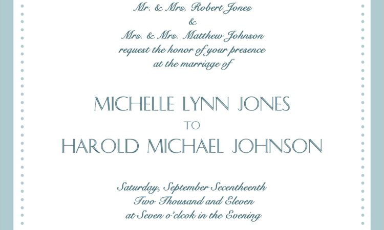 Family Reunion Invitation Wording