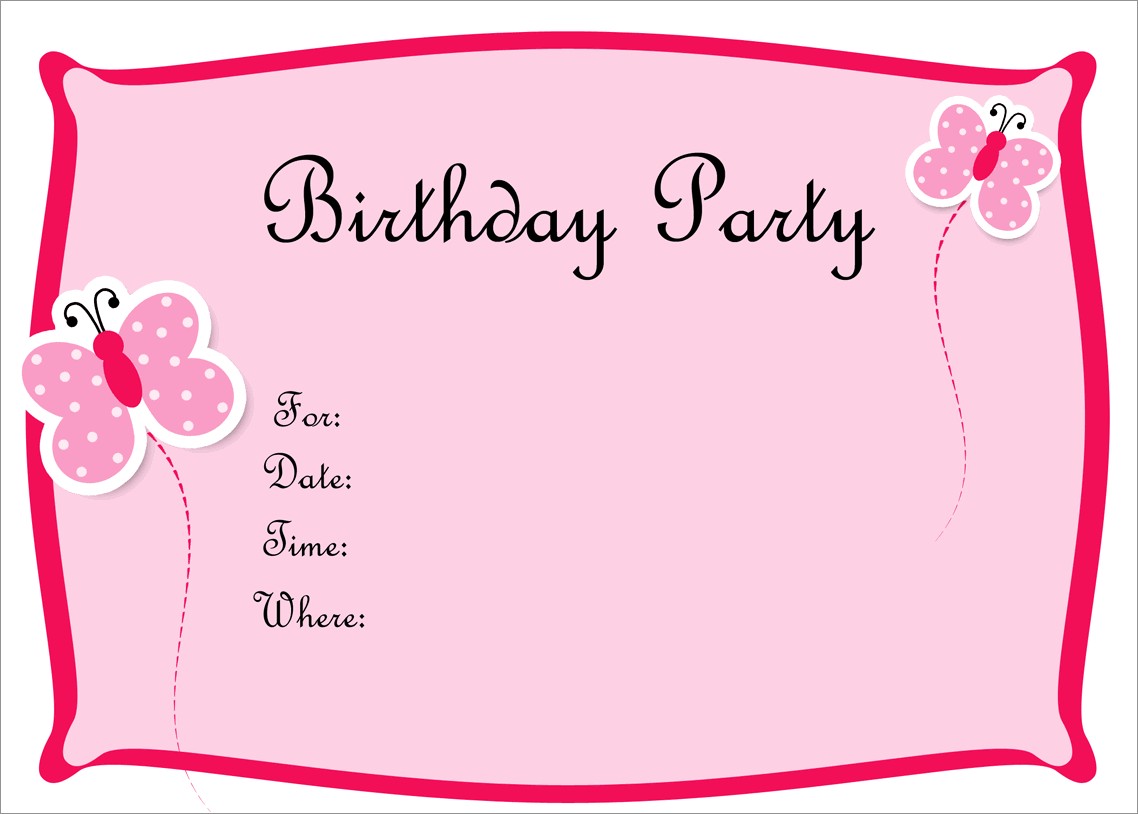 Fancy Birthday Invitations Templates