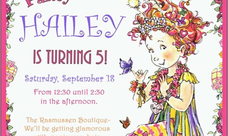 Fancy Nancy Invitation Template