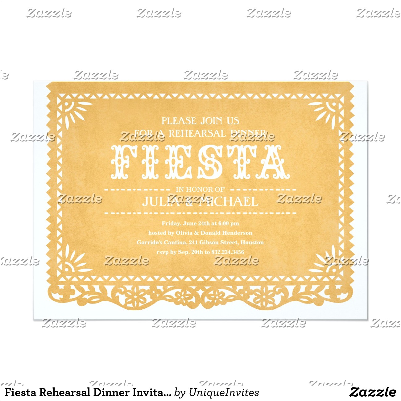 Fiesta Rehearsal Dinner Invitations