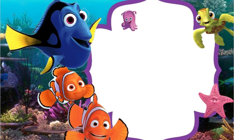 Finding Nemo Birthday Invitations Free Template