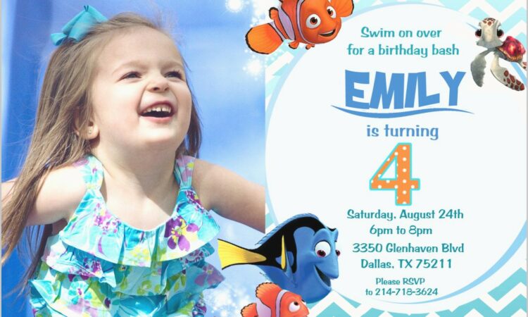 Finding Nemo Custom Invitations