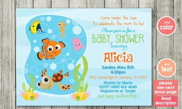 Finding Nemo Online Invitations