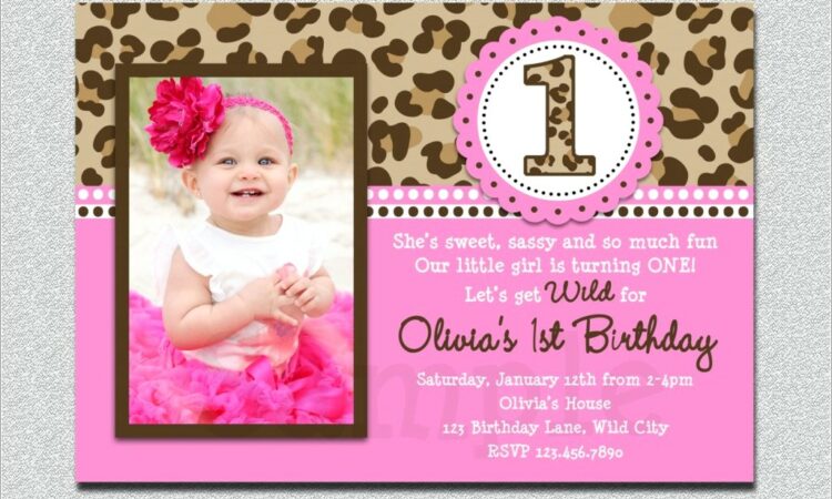 First Birthday Invitation Wording