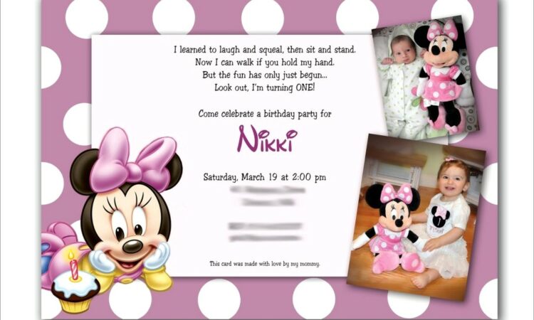 First Birthday Invitations Girl Wording