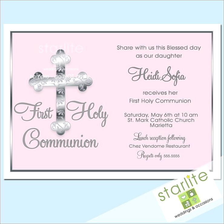 First Communion Invitation Ideas