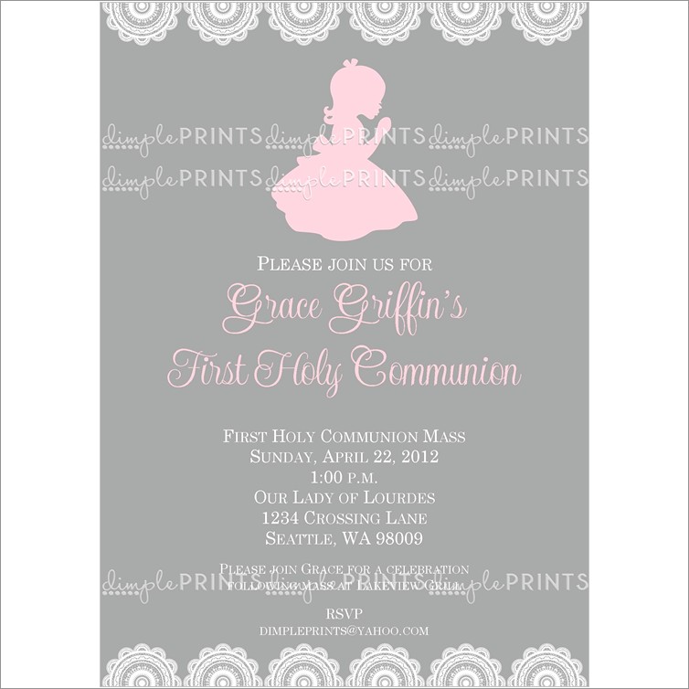 First Holy Communion Invitations Printable