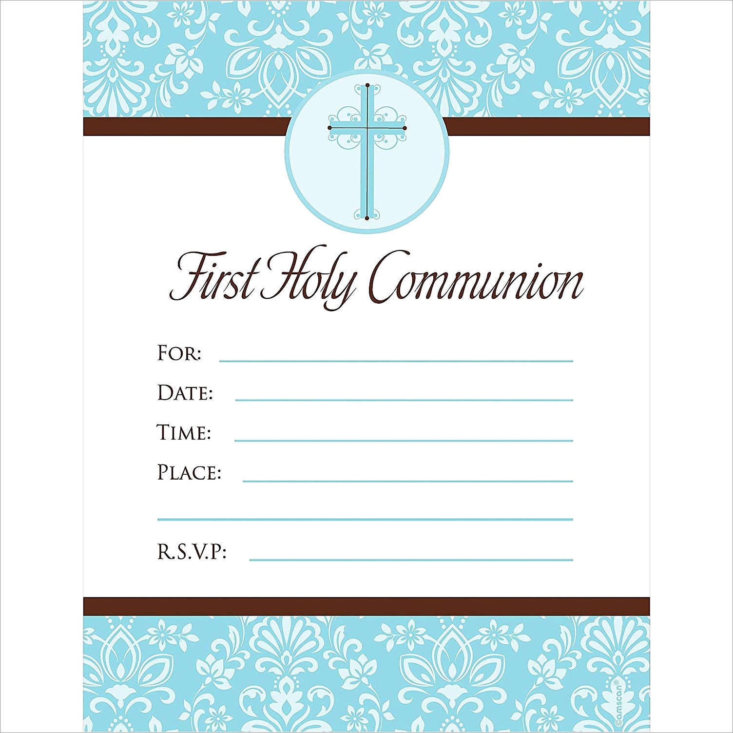First Holy Communion Invitations With Photo