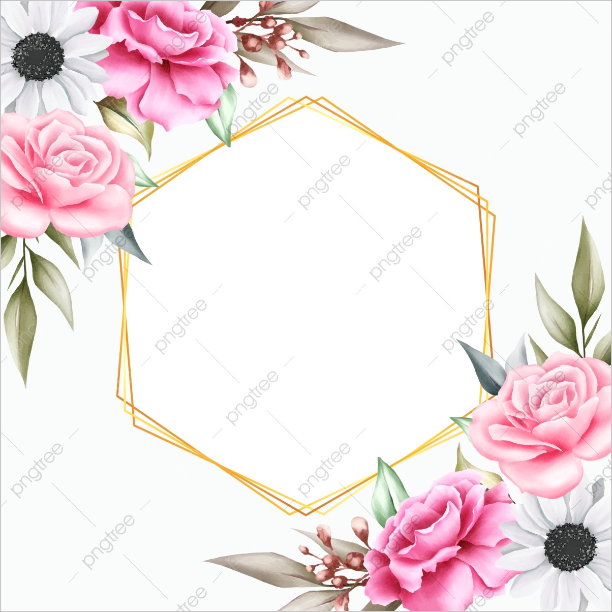 Floral Background For Invitation Png