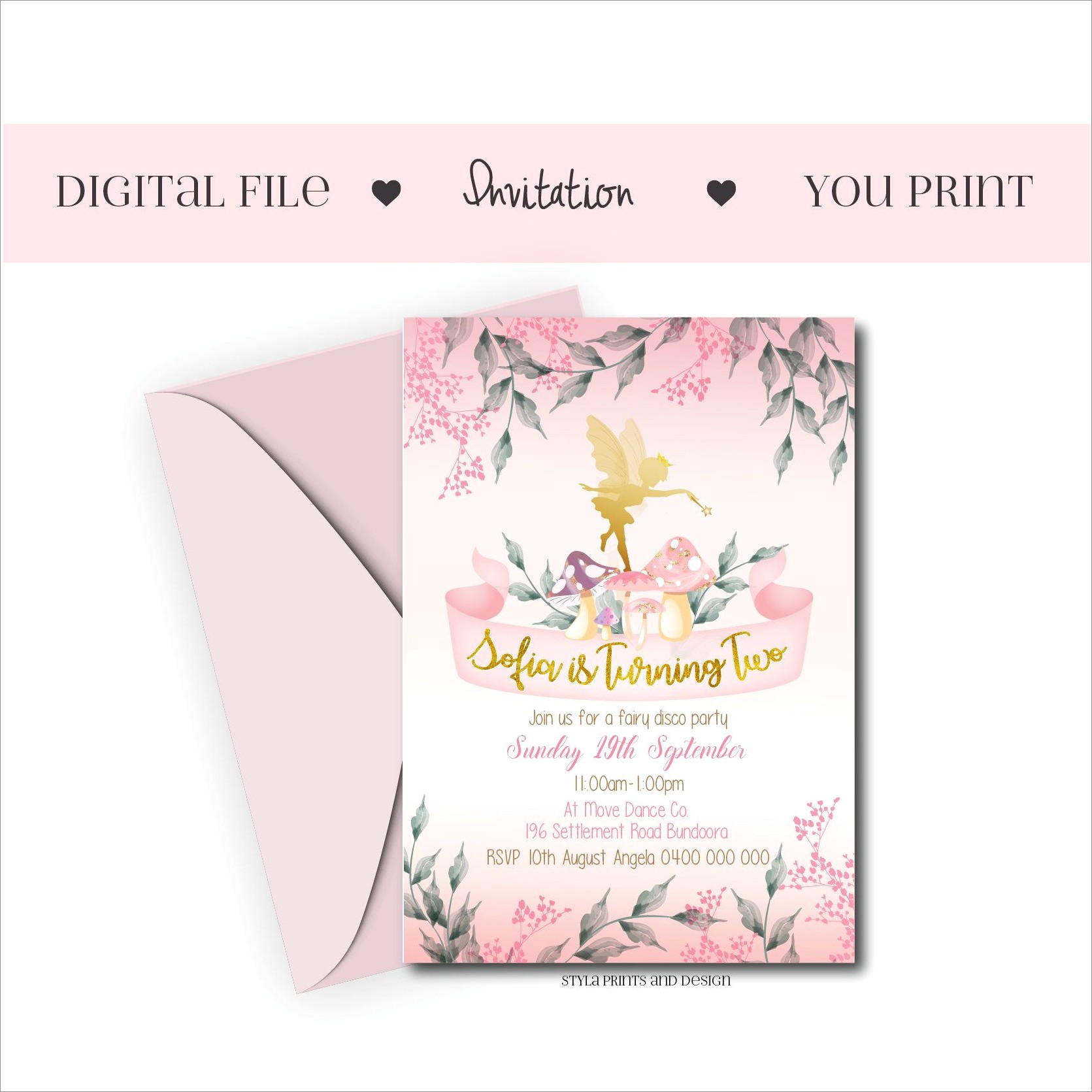 Floral Birthday Invitations Online