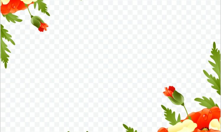 Floral Border For Invitation Png