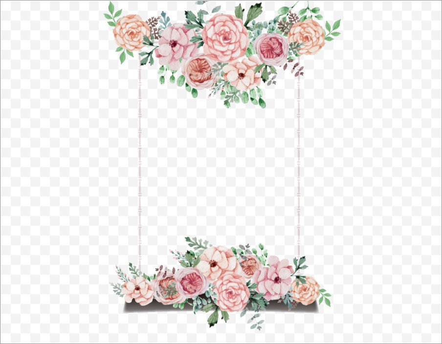 Floral Invitation Background Png