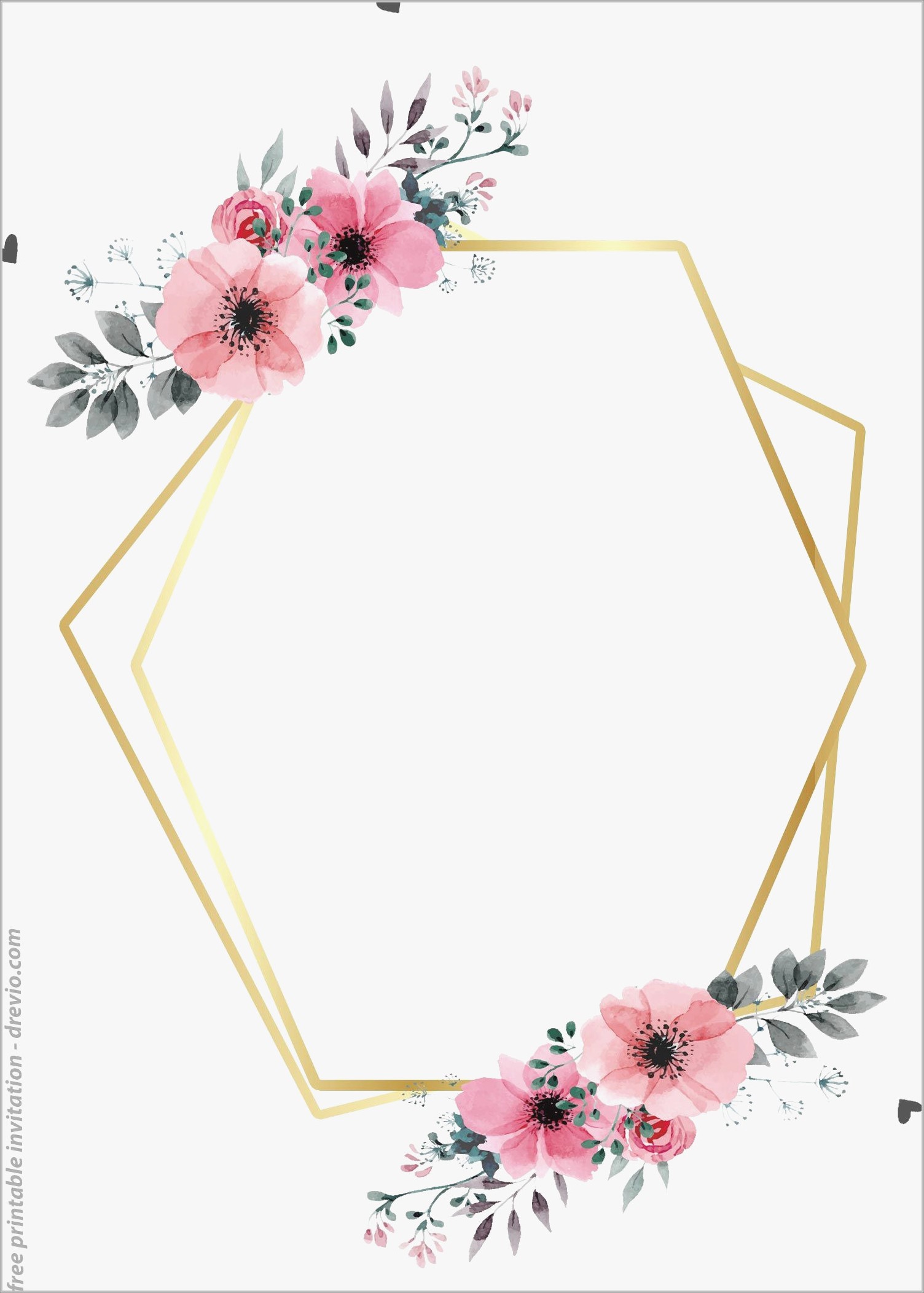 Floral Invitation Background Template