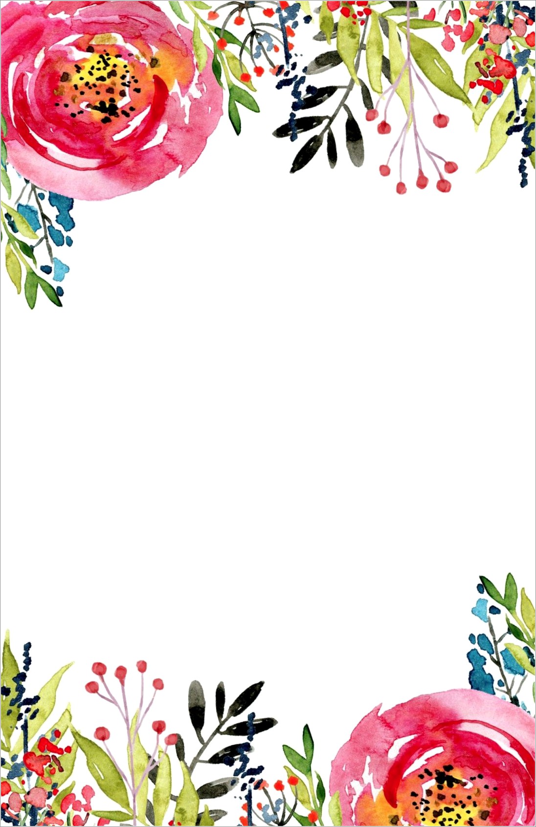 Floral Invitation Card Background Png