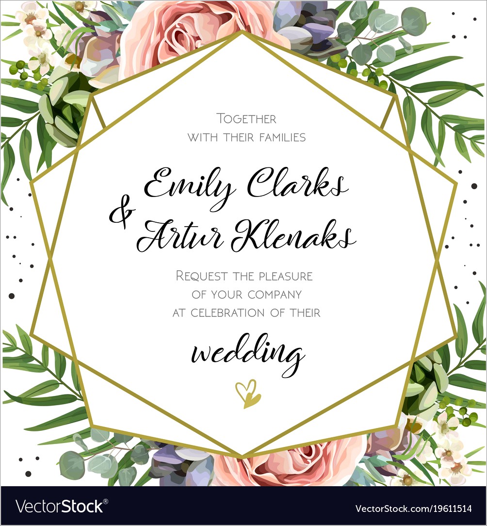 Floral Invitation Card Design