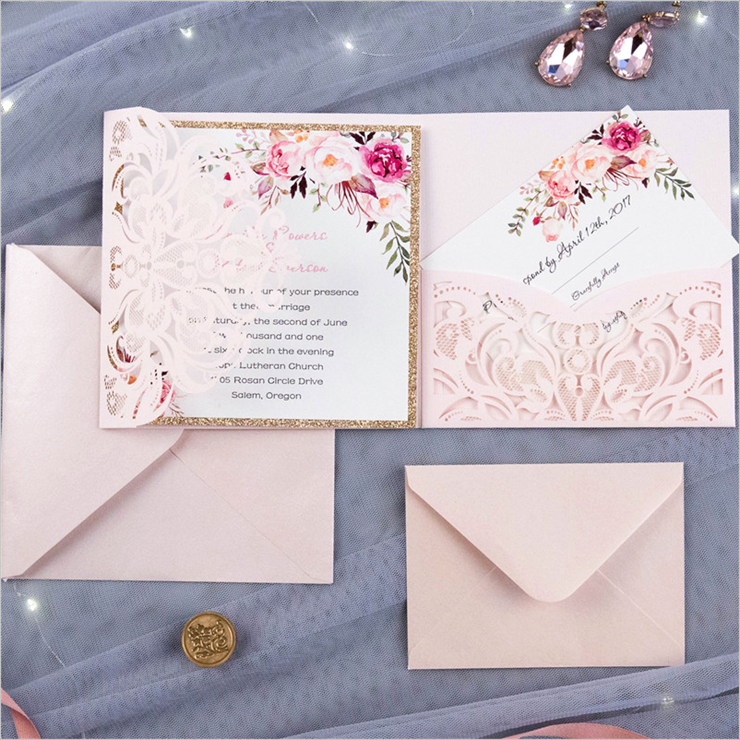 Floral Wedding Invitations Designs