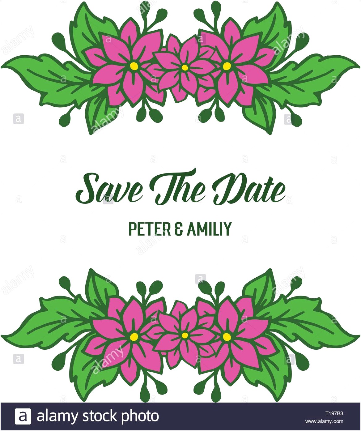 Flower Design For Wedding Invitation Card