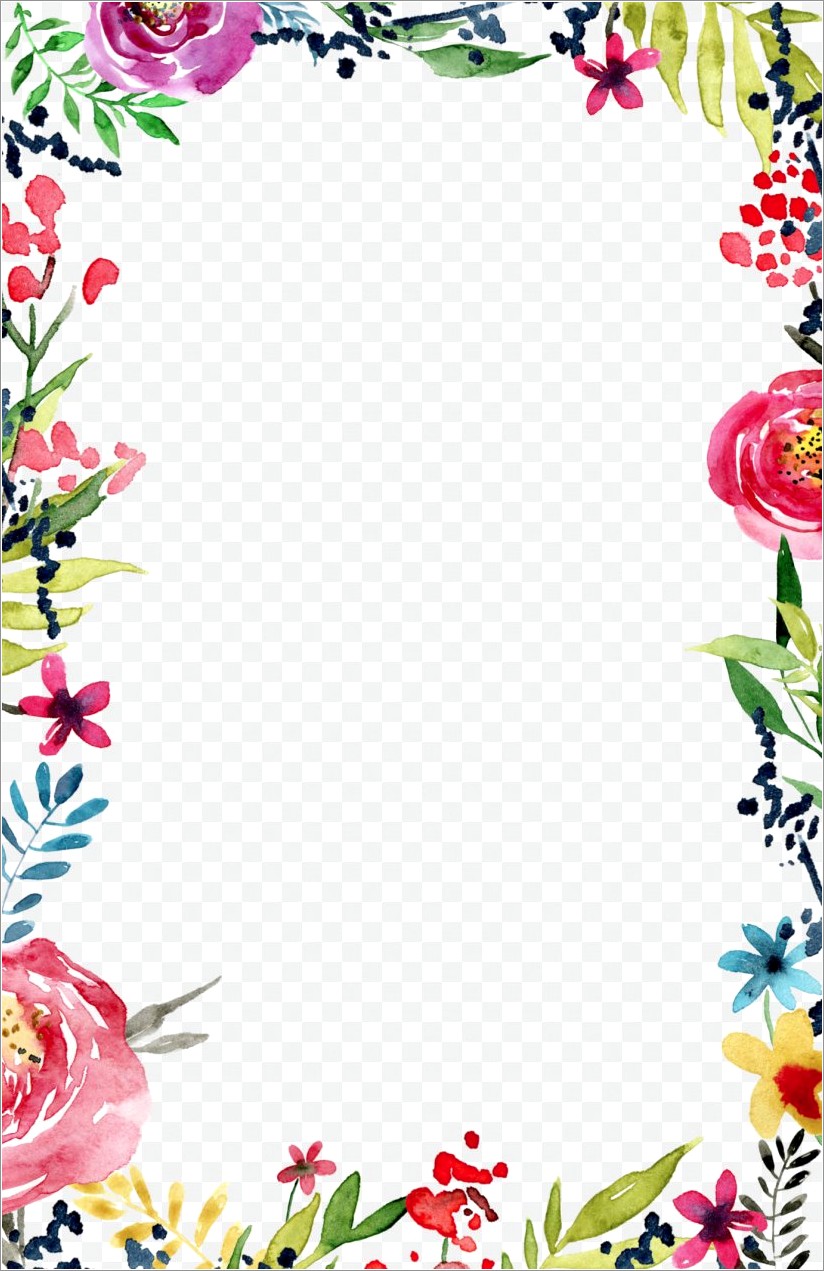 Flower Invitation Template Png