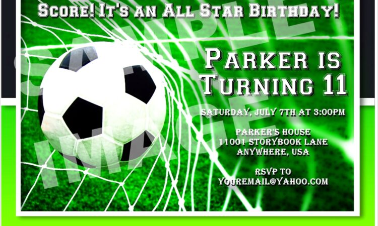 Football Birthday Invitations Templates Free