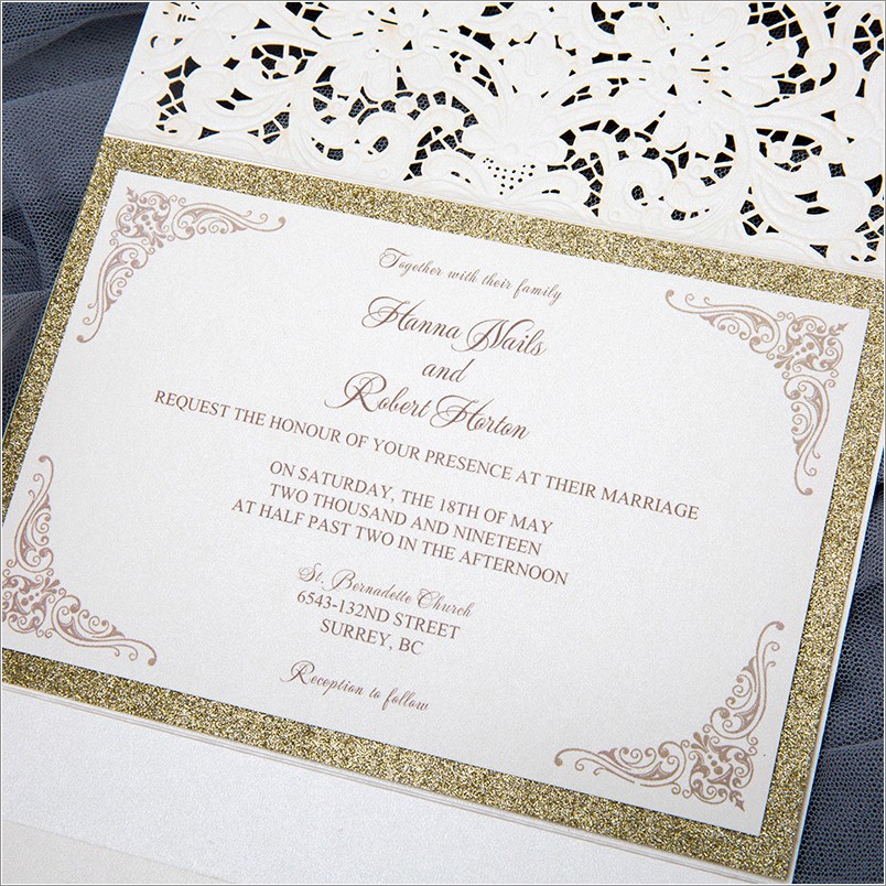 Formal Elegant Wedding Invitations