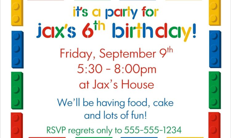 Free Birthday Invitations Templates For Word