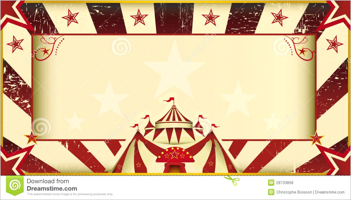 Free Circus Invitation Template